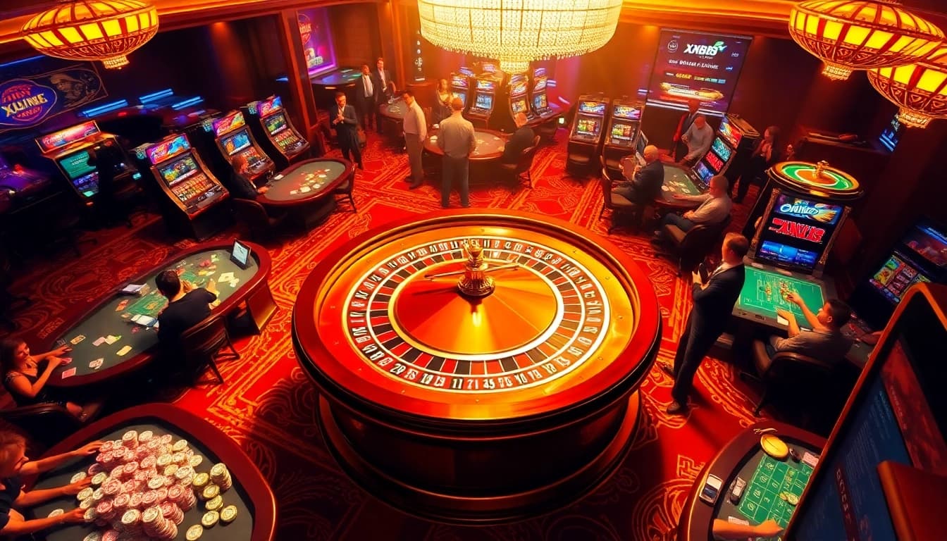 Experience the thrill of XX88 online gambling with players enjoying vibrant casino games.