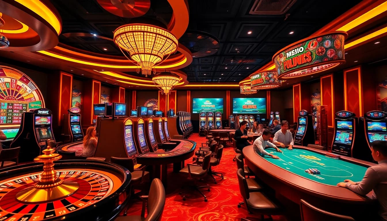 Experience the excitement of gambling with Link vào Mm88 at vibrant casino tables and slot machines.