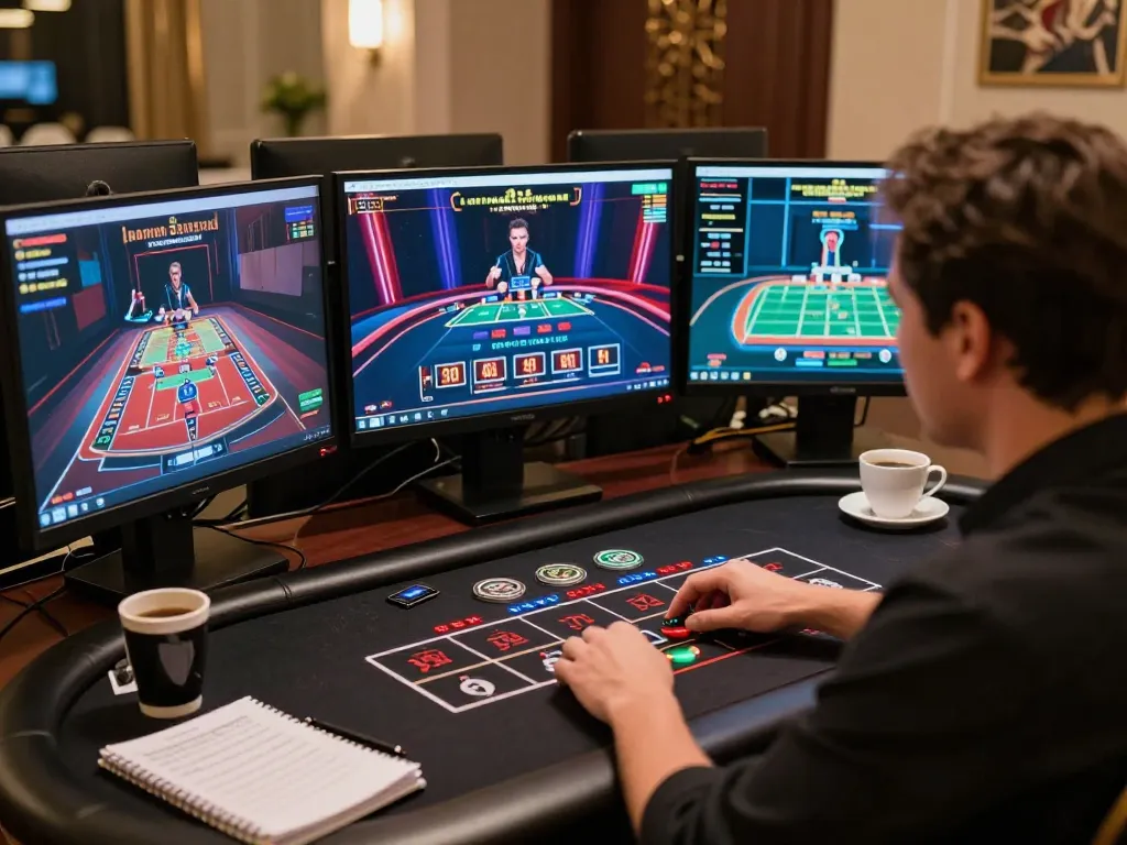Experience the excitement of online gambling with TR88, showcasing a player fully engaged in strategic gameplay.