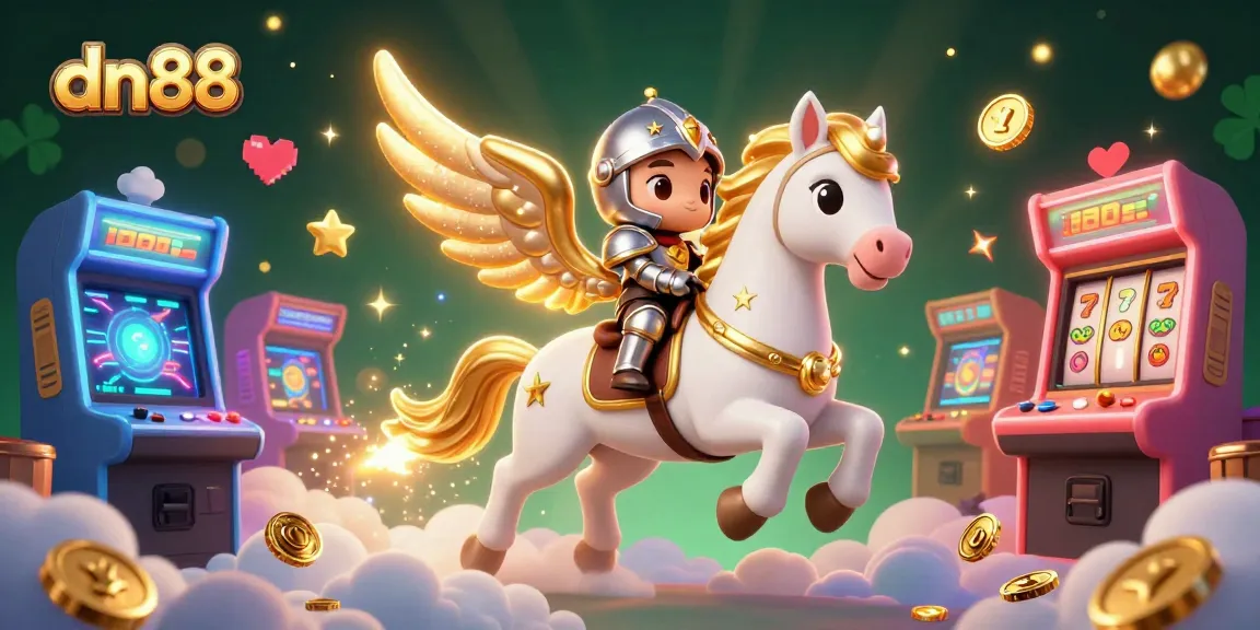 Engage in thrilling gameplay at dn88 with golden winged characters and dynamic casino elements