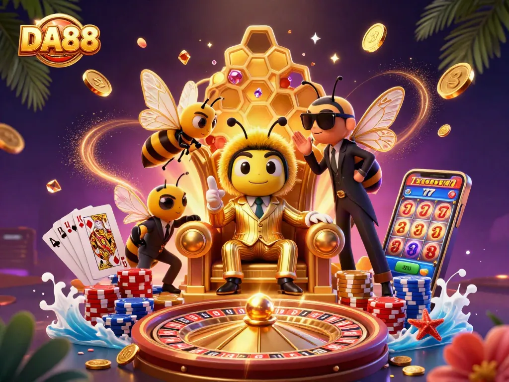 Experience thrilling gaming with DA88 as the bumblebee mob boss leads an extravaganza of riches.