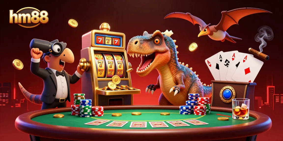 Experience the thrill of hm88 with a pachycephalosaurus winning jackpots from a slot machine.