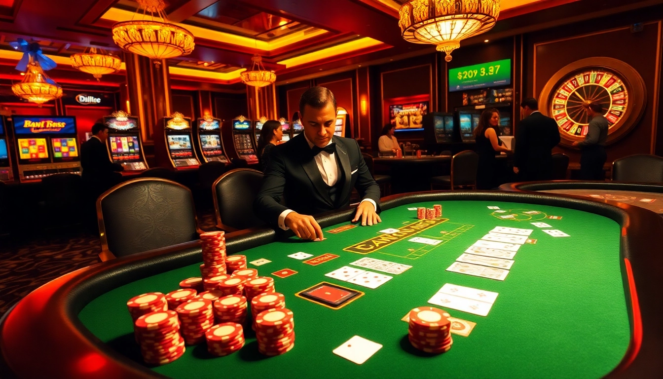 Join the action at Du88.ad with a captivating poker game featuring colorful chips and cards.