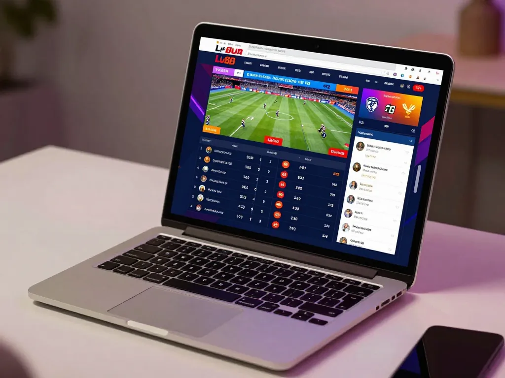 Lu88 user engaging with live sports betting interface, showcasing strategic gameplay.