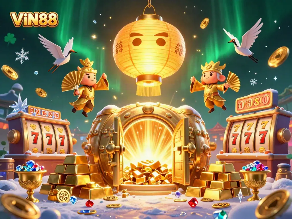 Experience exciting wins at VIN88 with vibrant casino elements and dynamic characters.