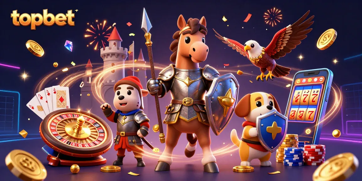 Engage in thrilling betting with topbet featuring knights, coins, and gaming excitement
