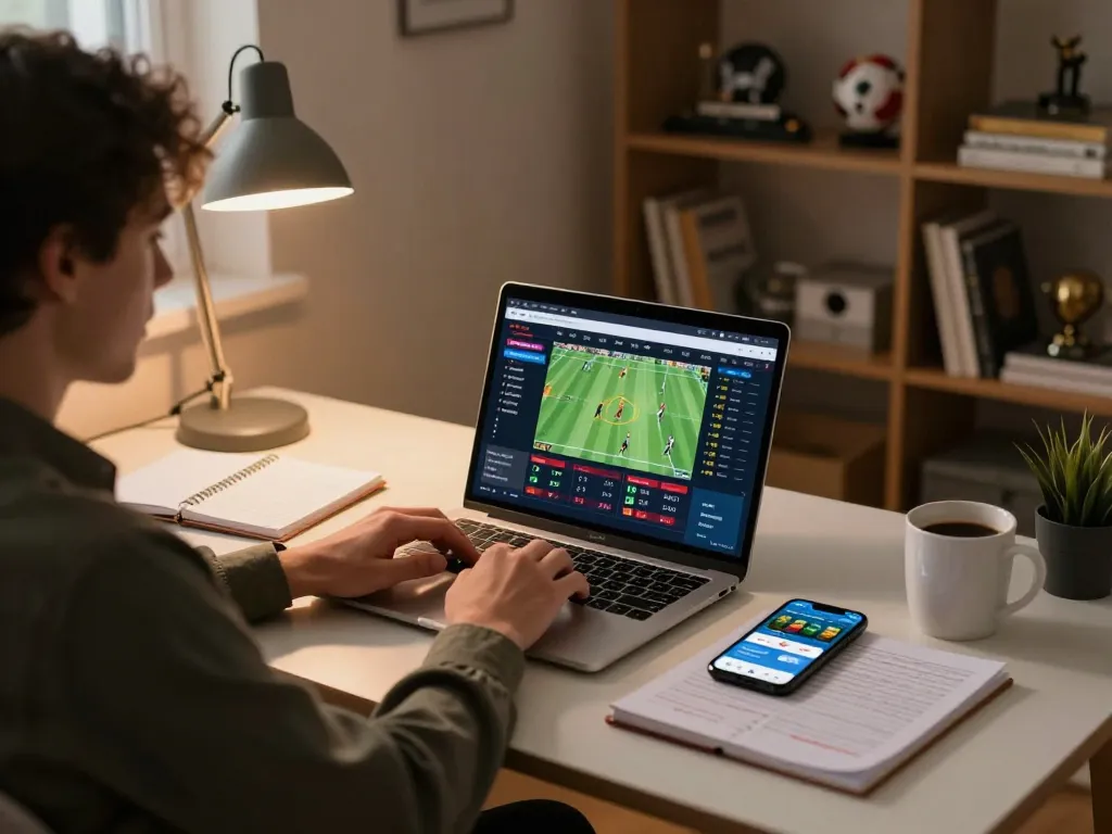Engaging in sports betting at home, maximizing soi keo analysis for better odds.
