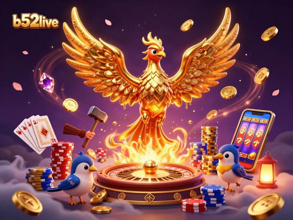 Experience thrilling jackpots at b52live with golden phoenix and vibrant casino action