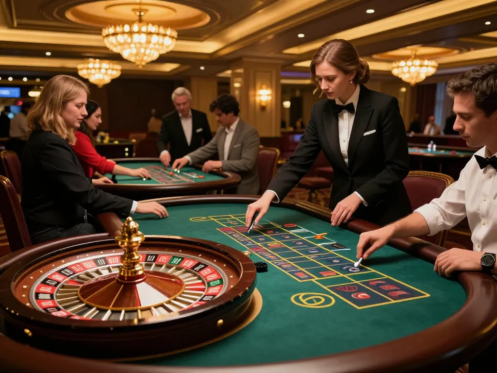 Experience the thrill of roulette action at 78wim's luxurious casino venue.