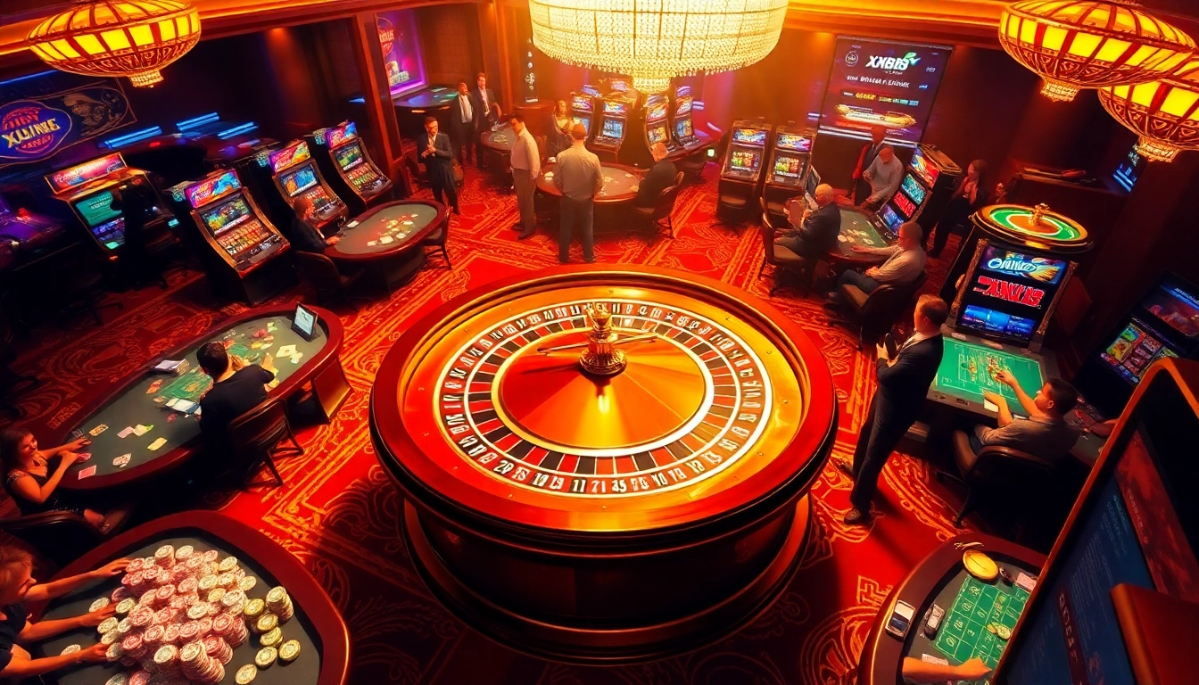Experience the thrill of XX88 online gambling with players enjoying vibrant casino games.