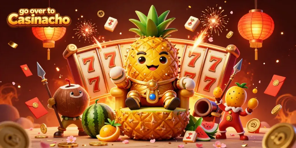 Experience thrilling games as you go over to Casinacho with vibrant characters and festive casino elements.