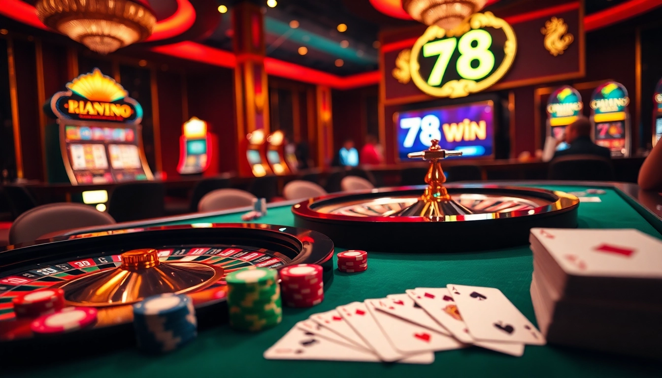 Experience the thrill of winning at 78 Win with vibrant casino games and excitement.