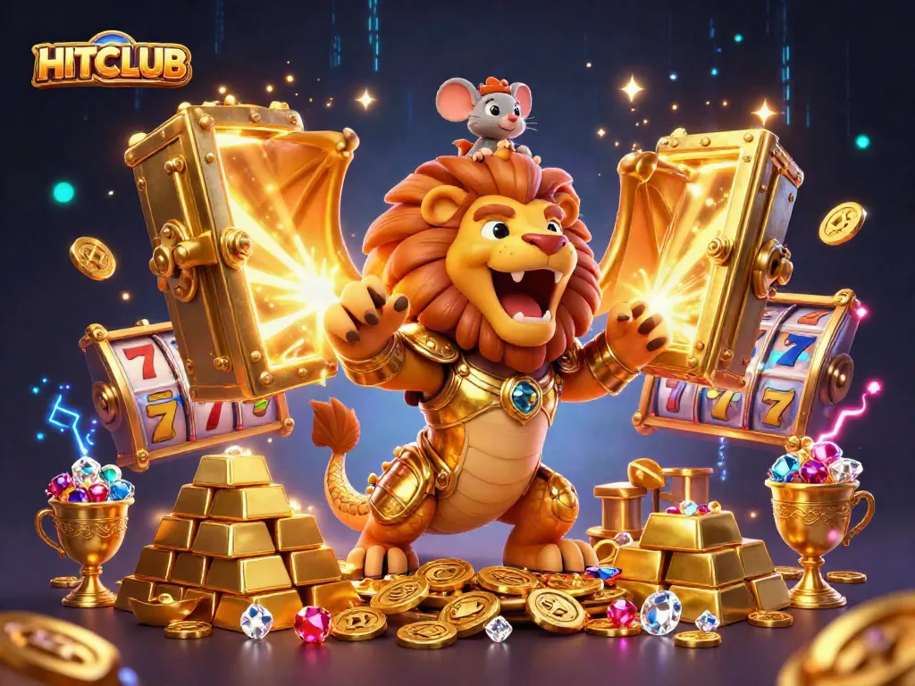 HITCLUB offers thrilling jackpots and vibrant slot action in an immersive gaming scene.