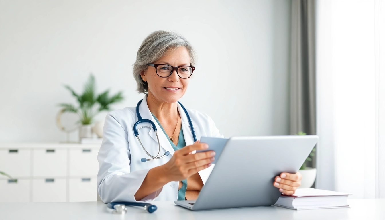 Access online medical advice from real doctors with a compassionate doctor consulting digitally.