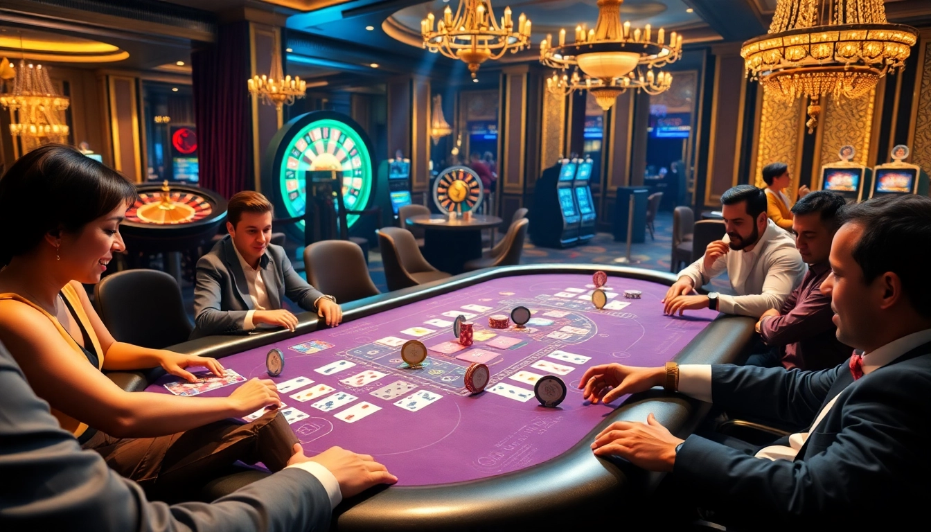 Exciting poker game at 78winn.co with vibrant chips and warm casino ambiance.