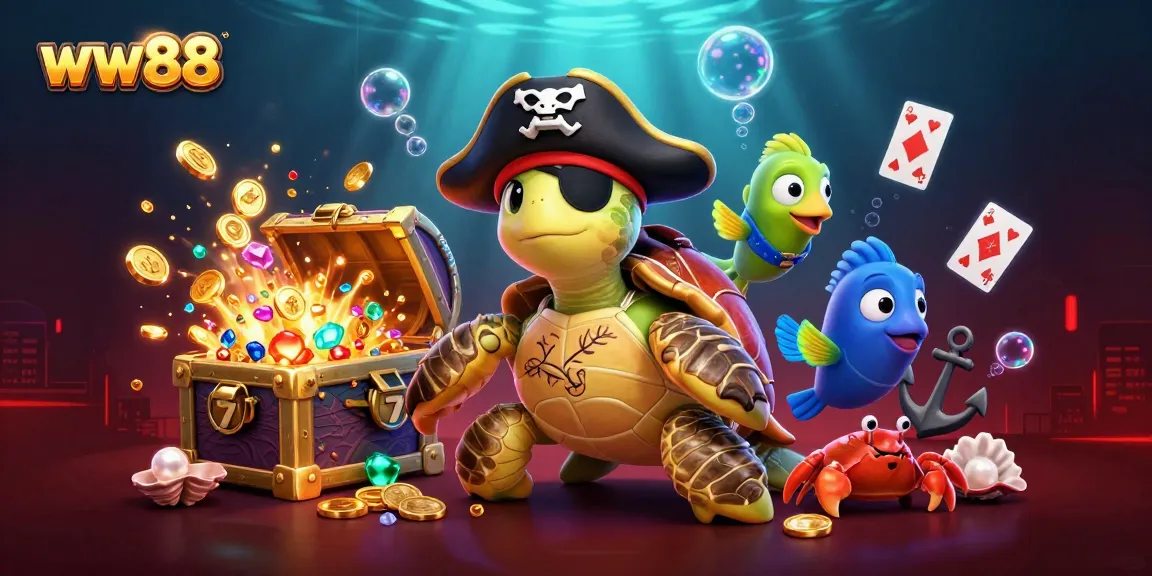 Engage in winning strategies at ww88 with vibrant underwater casino characters and elements for a captivating experience.