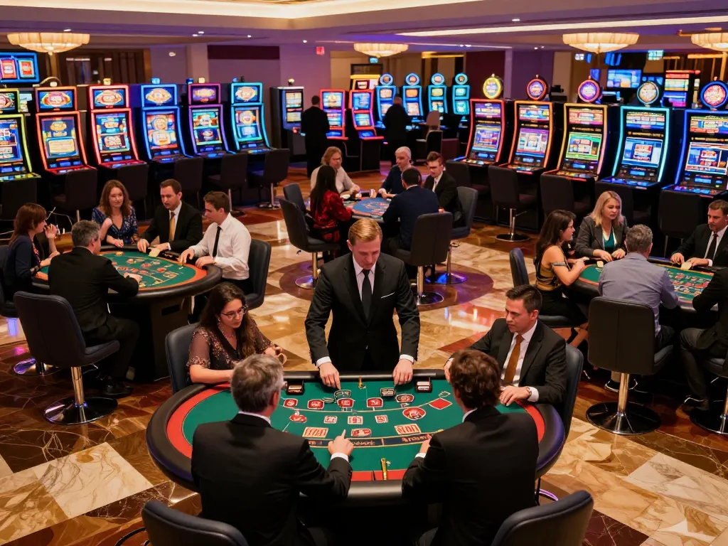 Players enjoying a thrilling blackjack game at KK 55 casino with vibrant atmosphere and engaging gameplay