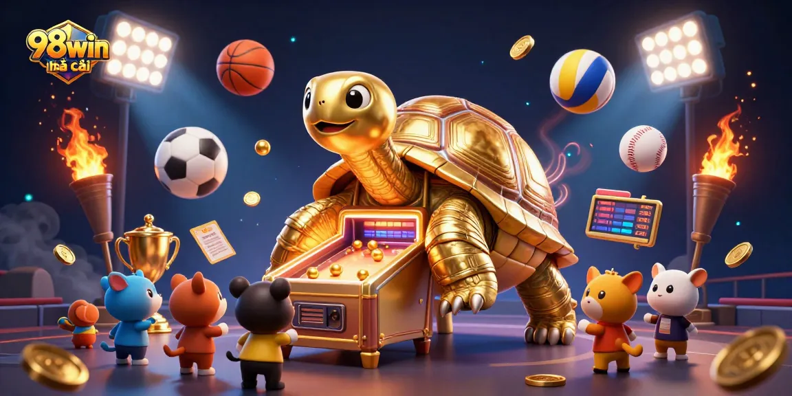 Experience exciting gaming at 98win nhà cái with a vibrant 3D casino art scene.